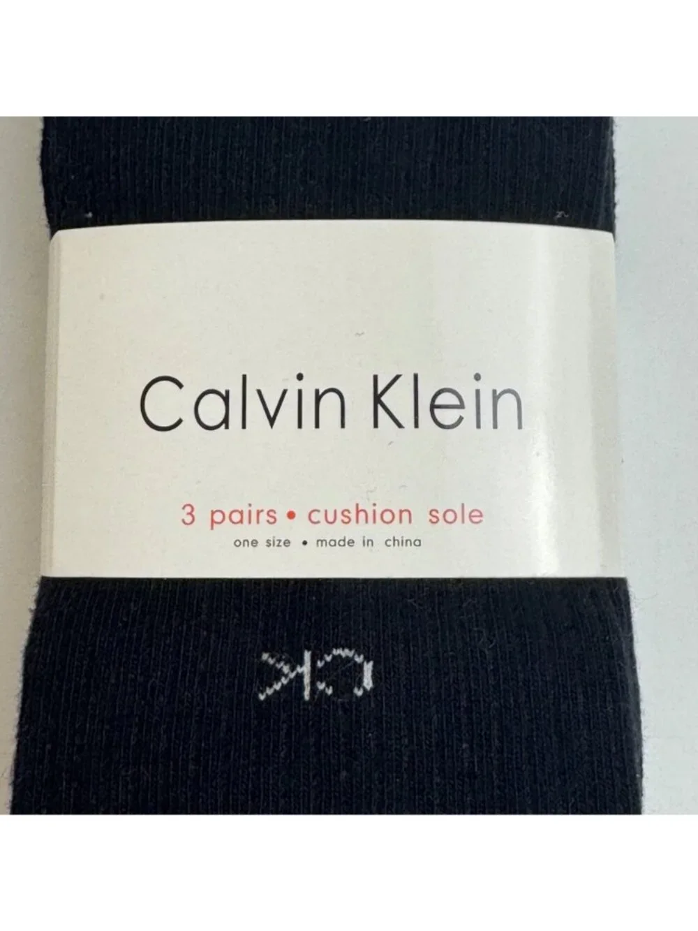 Calvin Klein NEW Dress Socks 3 Pairs Solid Black Combed Cotton Career Business